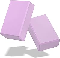 Biguphate Yoga Blocks 2 Pack - Latex-Free EVA Foam, Non-Slip Support for Yoga, Pilates, Stretching, Meditation & Deep Poses