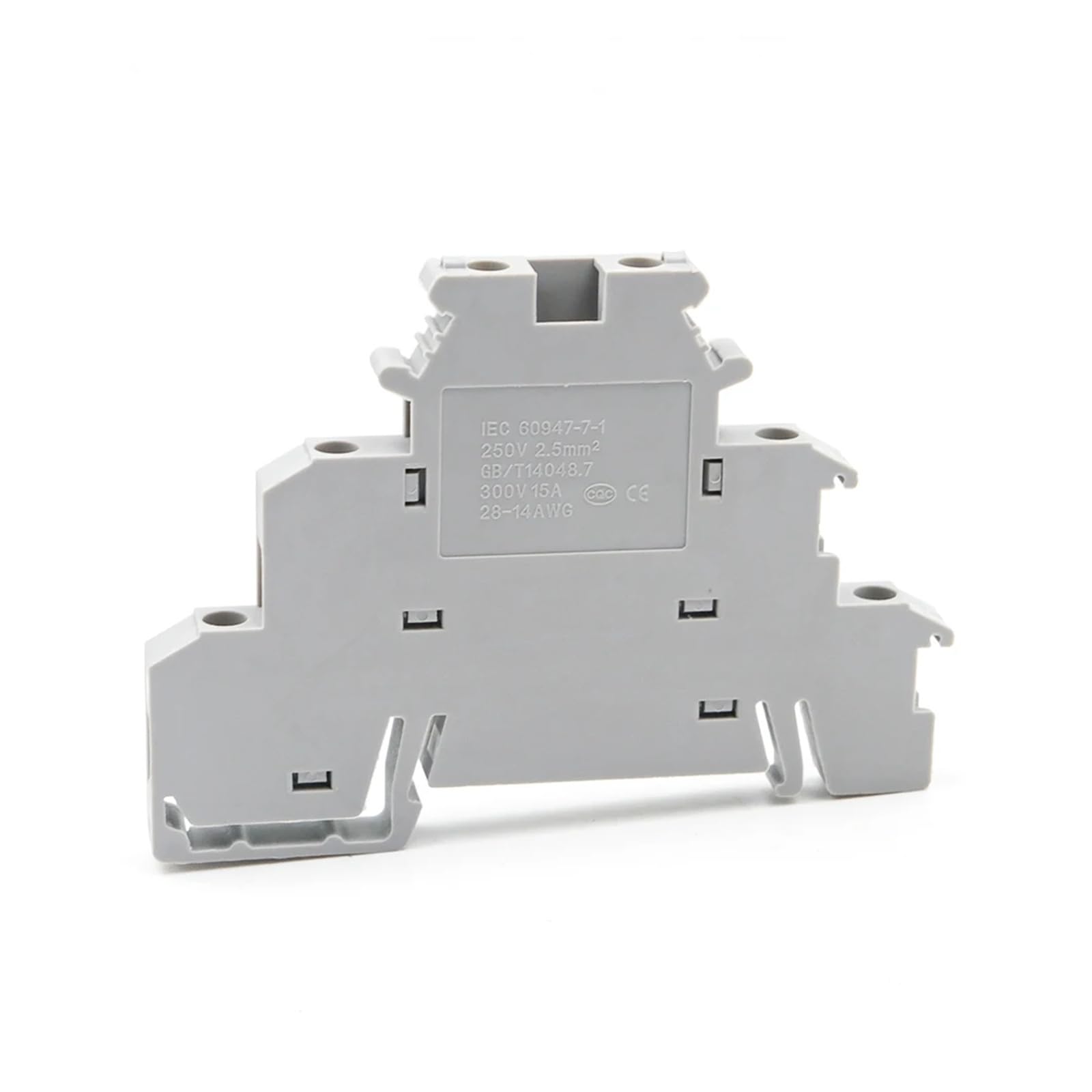 10er-Pack Reihenklemme DIKD 1,5 Dreischicht-Schraube 24A 250V