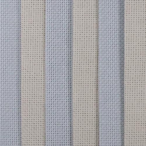 Image of KCS 4 /6 pc of 12 inch x 18 inch(30cmx45cm) 18 Count Cotton Aida Cloth Cross Stitch Fabric (6 pc,Pearl Grey+Light Grey)