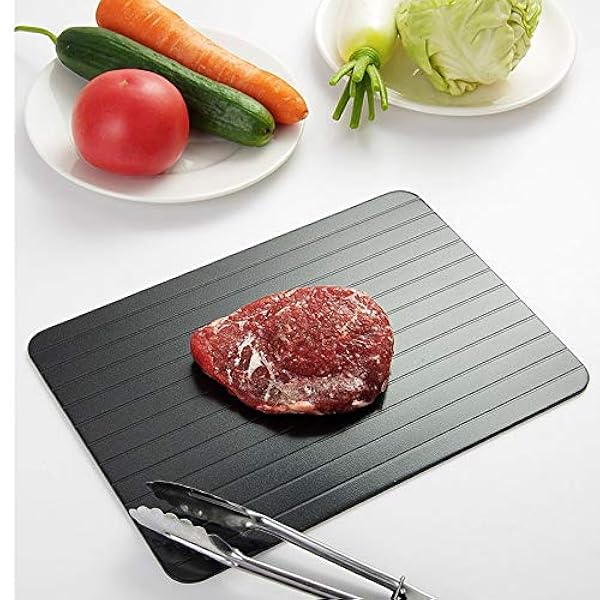 WALNUTA Sbrinamento rapido Vassoio Thaw Alimenti surgelati Carne Frutta rapida Sbrinamento consiglio Piastra 2-in-1 Scongelare Tagliere Kitchen Strumento