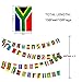 Consummate 2 Set 54 Africa African Countries String Flags Banner Set,130 Feet 108 Flags
