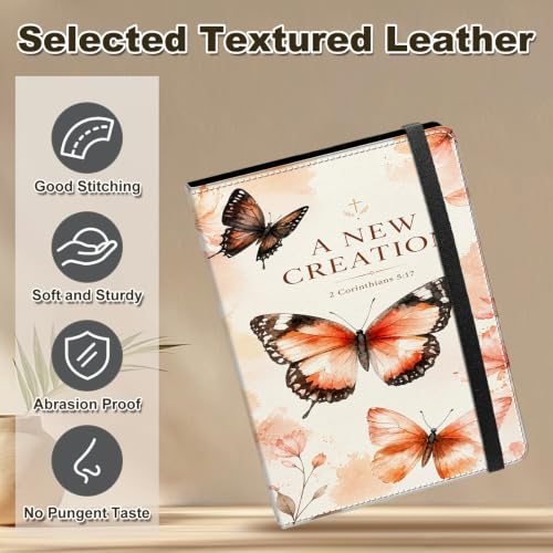 Image of Photo Album 4x6 120 Photos with Strong Elastic Band, Faith Butterfly