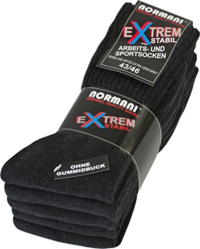 normani 5 Paar EXTREM Stabile Arbeits und Sportsocken Farbe Anthrazit Größe 43-46 Cover