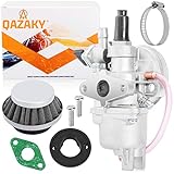 QAZAKY Carburetor for 43cc-47cc 49cc 2-stroke Engine Mini Moto ATV Quad Go Kart Moped Chopper Brush Cutter Minimoto X1 X2 X6 X8 Pocket Dirt Rocket Super Bike Scooter Motocross