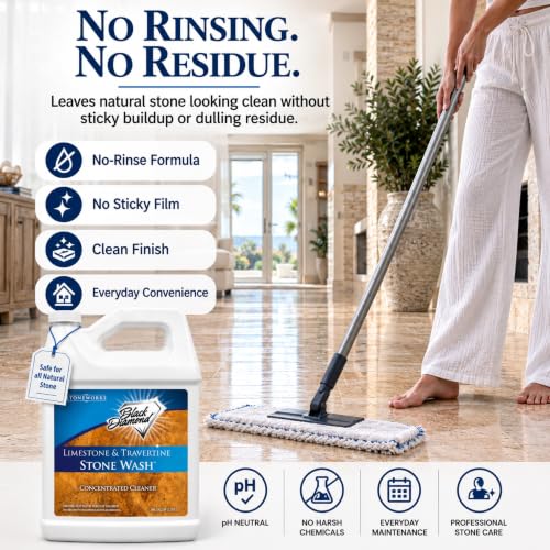 Image of Limestone and Travertine Floor Cleaner: Natural Stone, Marble, Slate Ph Neutral . 1 Gallon Concentrate
