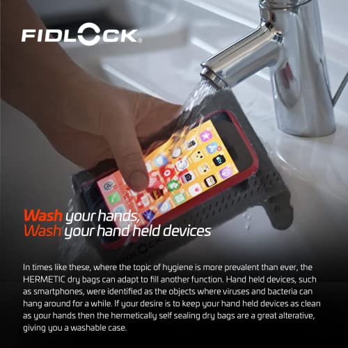 FIDLOCK Bolsa Seca Hermética Flexible con Cierre Magnético Medi, Naranja Transparente miniatura 6