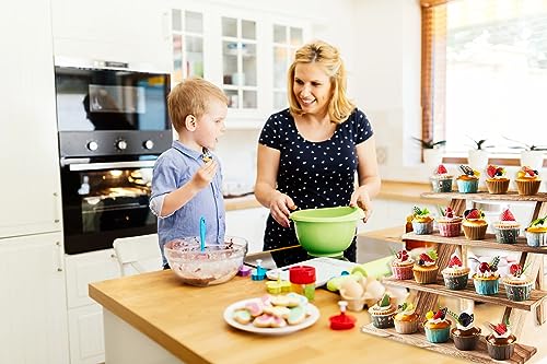 Umgozrz Wooden Cupcake Stand 4 Tier Wooden Cupcake Stand Cupcake Holder Rustic Wood Cupcake Stand Wooden Display Stand thumb #5