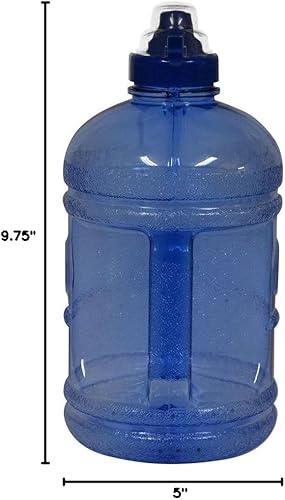 Miniatura 4 de Botella de agua de plástico libre de BPA de 12 galón (64 onzas) con tapa giratoria de 1.890in