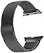 Produktbild Mediatech Ersatzarmband Kompatibel mit Apple Watch Armband 44mm 42mm 40mm 38mm Edelstahl-Armband, Wechselarmband mit Magnetverschluss kompatibel mit iWatch Series 6/5/4/3/2/1 (42mm/44mm, Schwarz)