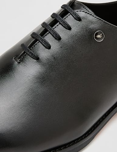 Image of Monte Carlo Mens Solid Lace Up Genuine Leather Formal Oxford Shoes (201827FW)
