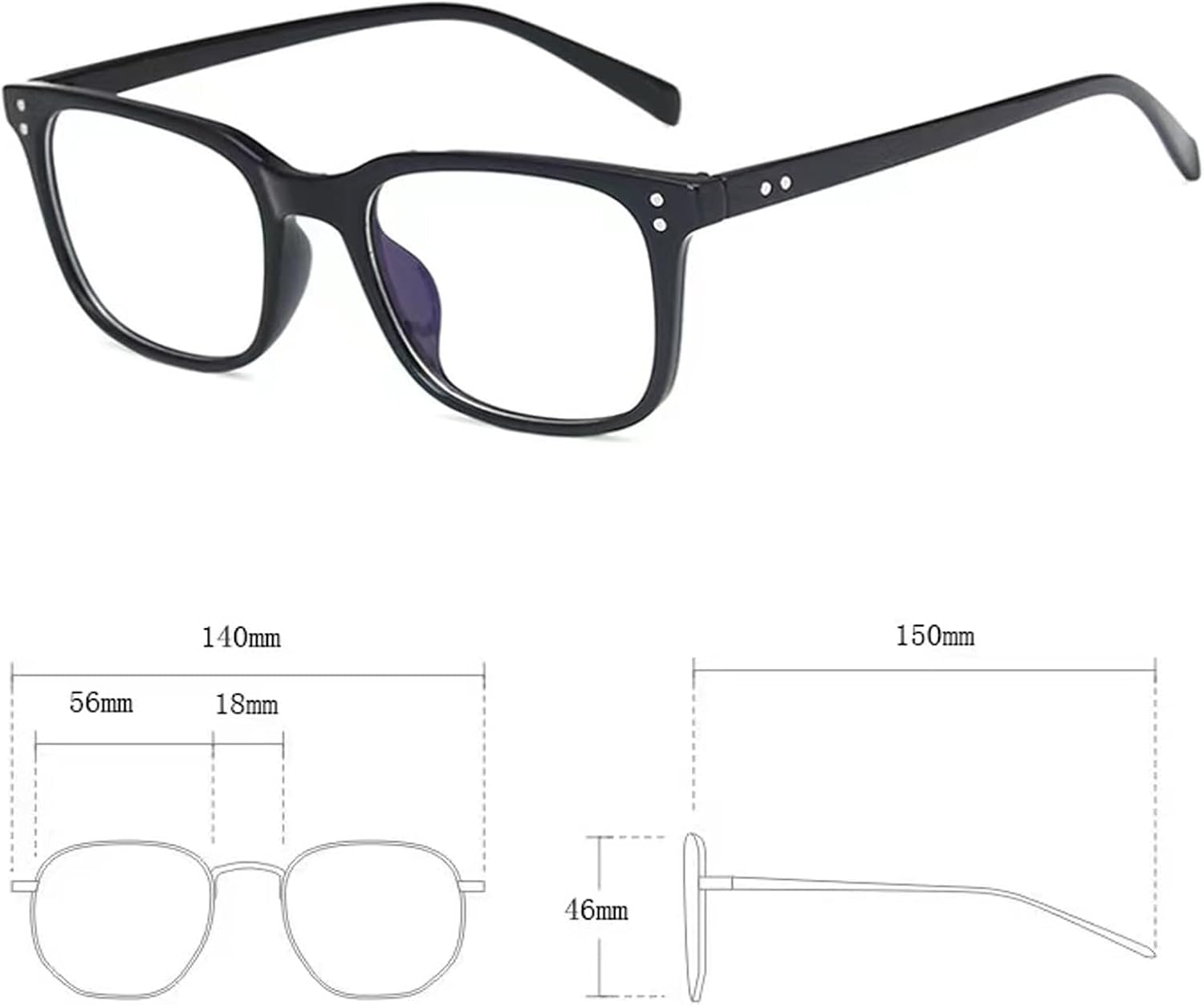 Jcerki Myopia Distance Nearsighted Unisex Glasses - Image 2