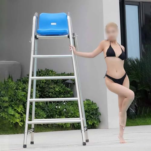 Silla de Rescate para Piscina 180cm Acero Inoxidable miniatura 1