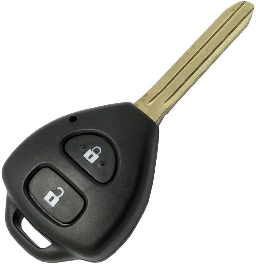 Rubik 2 Buttons Replacement Keyless Entry Remote Key Fob Case Fit for Toyota Hilux Rav4 Corolla Camry Yaris Prado Echo Key Fob Cover Shell
