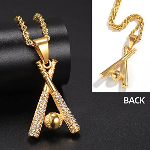 Baseball Chain Stainless Steel Baseball Necklaces Pendant Necklace for Men Women3