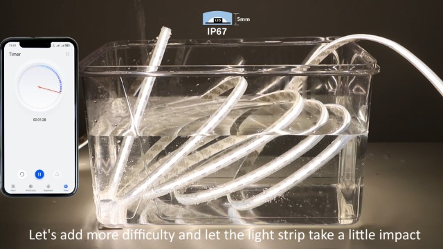Image of EMITEVER Netural White COB Strip Light 4000K 16.4ft,IP67 Waterproof | 2400LEDs,300+LM /ft,3W /ft,24V UL listed Dimmable Strip for outdoor use,Bathroom,Pool,Patio,Garden(Power Supply Not Included)