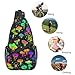 Krirteh Magic Mushrooms Sling Bag For Women Men Fashion Mushroom Backpack Crossbody Shoulder Bag Sling Backpack Chest Bag Travel Hiking Casual Sport Daypack