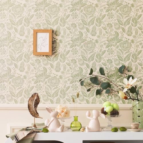 GSS Designs Large Woodland Wildflowers Botanical Stencils 16x16Inch Reusable Floral Wall Stencil for Painting on Furniture Walls Nature Wallpaper Stencil Pattern