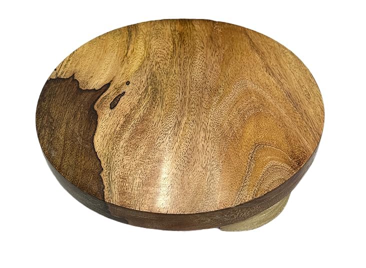 Dynore Wooden Chakla/Polpat for Making Roti/Puri/Papad- Set of 1 Wooden