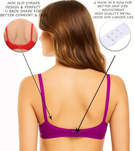 Image of SONA M1020 Non-Padded Non-Wired Molded Medium Coverage T-Shirt Bra with Adjustable Straps