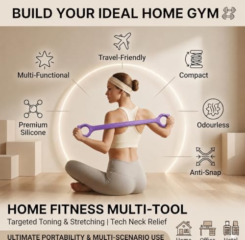 Image of Figure 8 Resistance Band with Handles (20-25 lbs)