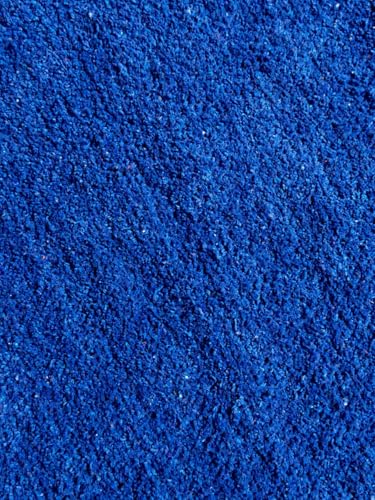 Image of Pooja Pure Cotton Hand Knitted Reversible Aasan Mat (Royal Blue, 24 inchX21 inch | 60X53cm)