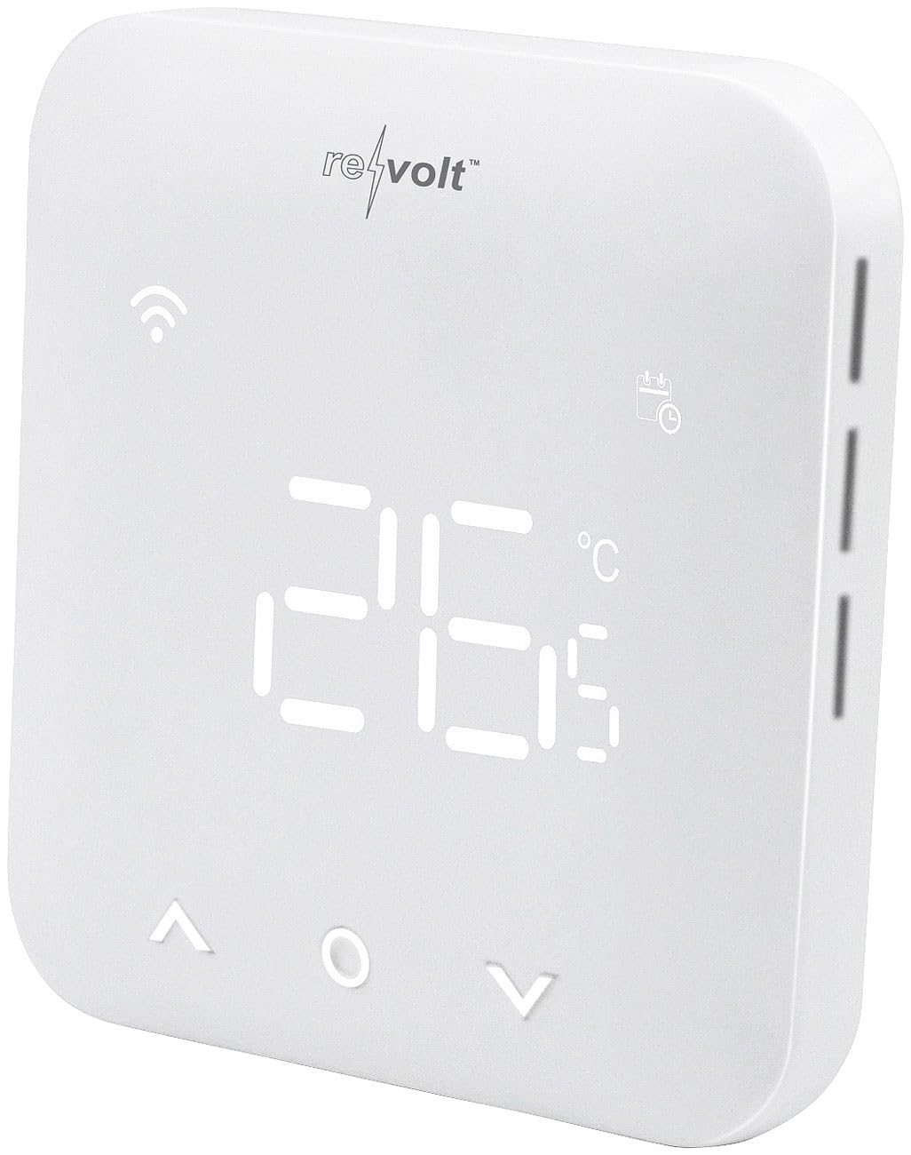 revolt Zubehör zu Raumthermostat Digital: WLAN-Wandthermostat Slave für Fußbodenheizungs-Steuerung FHS-800.app (WLAN-Fußbodenheizung-Thermostat, Heizung Steuerungen/Regelung, Zeitschaltuhr)