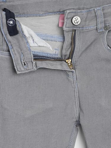 Image of Tales & Stories Girl's Grey Boot fit Spandex Washed Jeans-477836