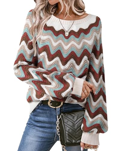 Vivilli Fall Sweaters for Women Crochet Womens Tops Dressy Casual