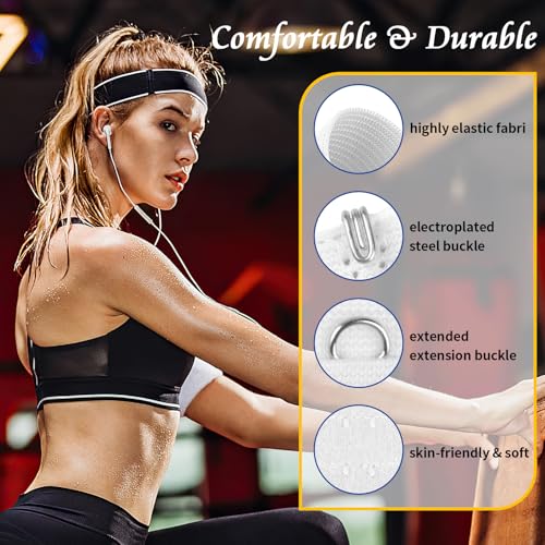Image of PEASUG 12 PCS Bra Extenders 2 Hook / 3 Hook / 4 Hook Elastic Extension Strap Plus Size, Comfortable Soft Stretchy Bra Extension Strap (White)