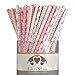 EinsSein 100x Pailles de Papier Candyman Ready-Mix L 19,5cm Multicolore