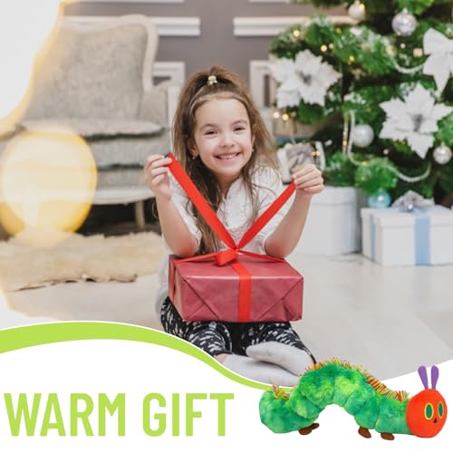 JcvPot Raupe Nimmersatt Kuscheltier, Kleine Raupe Nimmersatt Plüschtier, Weiches Stofftier Für Babys Und Kinder, 27-42 cm, Geburtstag Und Weihnachten
