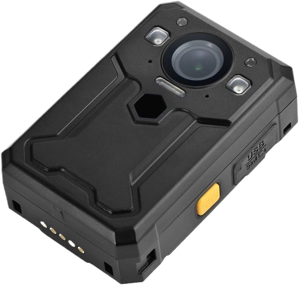 Body Camera, Body Camera Support GPS Tracking/Streaming/Cluster Intercom Continuous Recording Portable Body Cam (with 128GB)