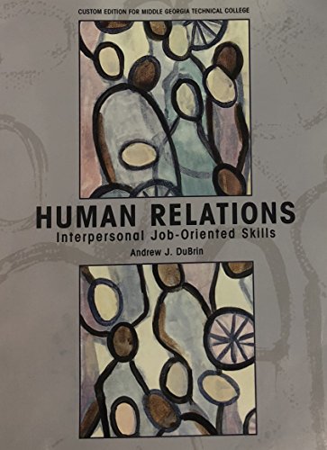 Human Relations ~ Interpersonal Job-Oriented Sk... 0536324344 Book Cover