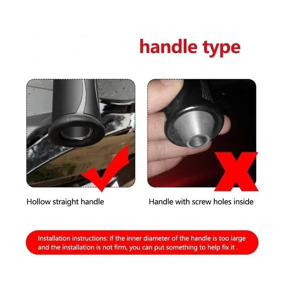 Motorrad Lenkergriffe Griffe 7/8 ''22mm Motorrad Lenker Griffe Enden Griff Bar Cap Grip End Stecker Für Suzu&ki Für GSF650BANDIT Für GSF 650 Für Bandit 2005 2006-2010(A-Gray)