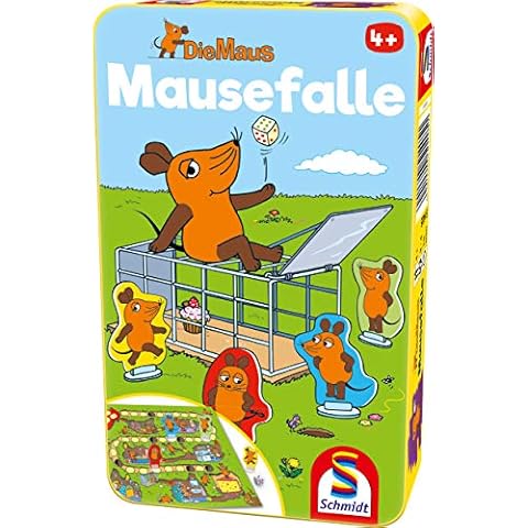 Schmidt Spiele 51405 Die Maus, Mausefalle, Bring mich mit Spiel in der Metalldose Cover