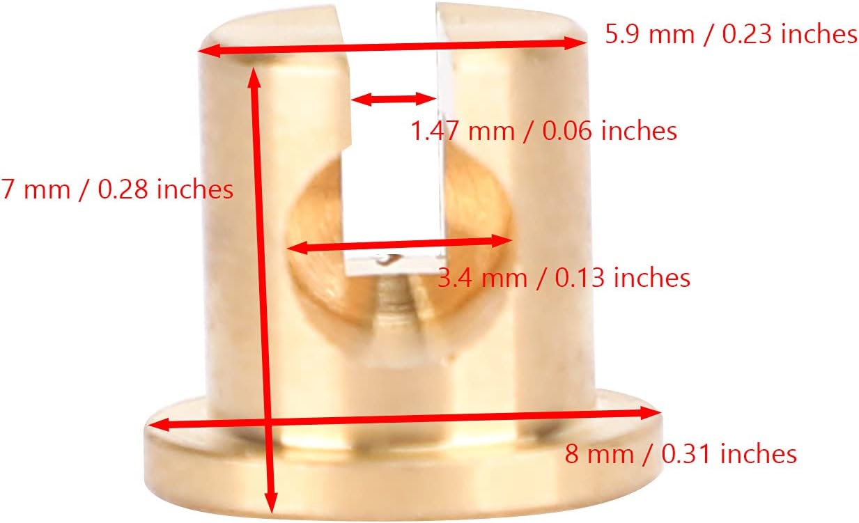 Topteng Universal Carburetor Throttle Cable End Joint Guide Nut fits for ATV Models, for Polaris, for Suzuki, for Yamaha ATV