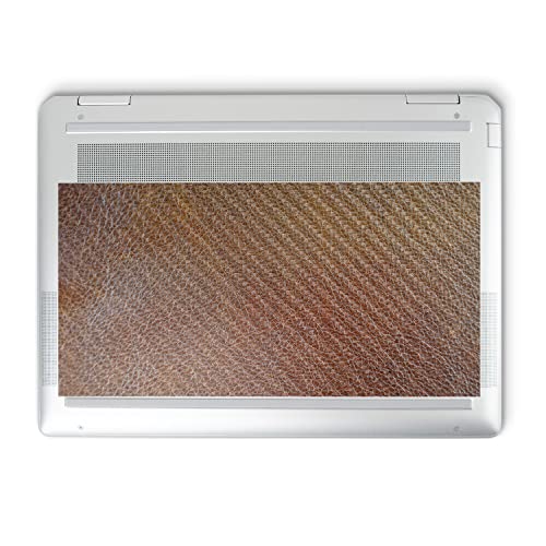 Image of MightySkins Carbon Fiber Skin Compatible with HP Spectre x360 14 inch (2022) Full Wrap Kit - Brown Pleather | Protective Durable Textured Carbon Fiber Finish | Easy to Apply | Made in The USA