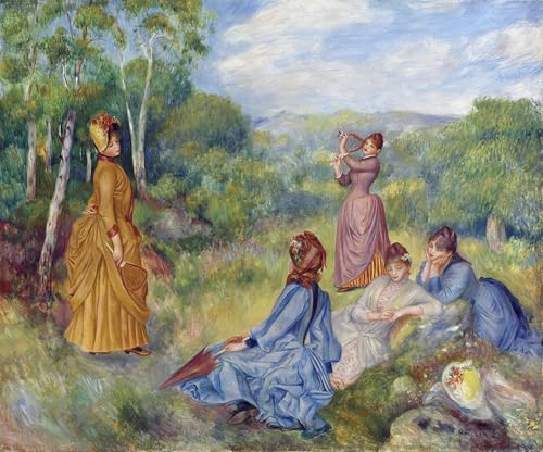 Toile art mural classique Renoir 60x90cm : Une impression d'exception pour salon