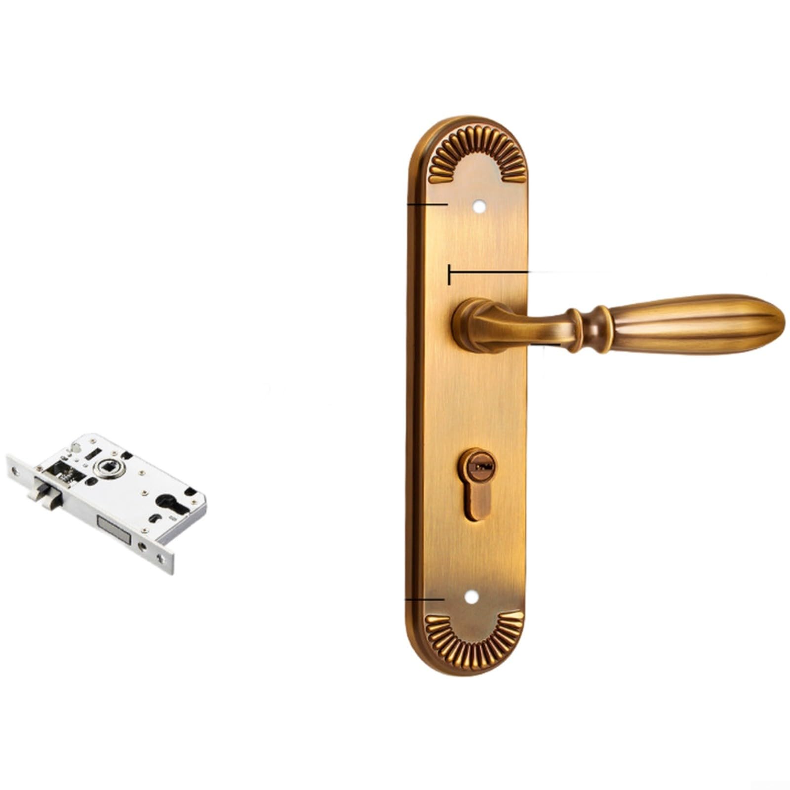 Serrure de poignée de porte en bois intérieure pour éliminer les bruits de claquement