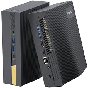 [65W TDP] Mini PC Intel Core 11500B 16GB DDR4 512GB NVME SSD Mini Computers, Small Desktop Tower Gaming PC Support WiFi6/BT5.2/Type C/HDMI/Fan/4K/Office/Gaming [Beat i7 11390H/i5 12450H] up to 4.6GHz