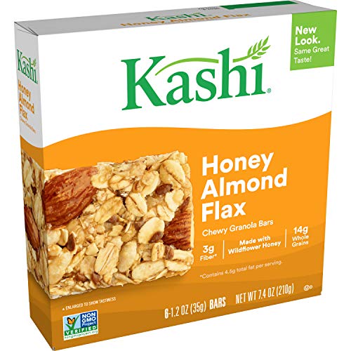 Kashi, Chewy Granola Bars Variety Pack, Chocolate Almond Sea Salt, Honey Almond Flax, Trail Mix, Peanut Peanut Butter (24 Count)