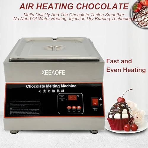 Máquina para fundir chocolate 12 L 500 W acero inoxidable miniatura 4
