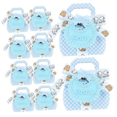 AKOOSY 12 Pièces Boîte à Bonbons avec Motif Boîte de Rangement Cadeau Diy pour Mariage Baptême et Fête Petite pour Dragées et Friandises