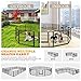 ZENY Dog Playpen Outdoor/Indoor, 24/40 inch Height Dog Pen 8/16 Panels Dog Fence Exercise Pen with Doors for Small/Medium Dogs, Pet Puppy Playpen for Camping, RV, Yard - 16 Panels (31'' W x 24'' H )