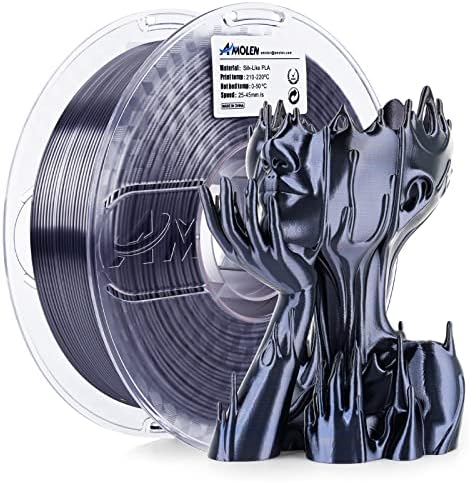 AMOLEN 3D Printer Filament, PLA Filament 1.75mm Dual Color Filament, Silk Blue Green 3D Printing Filament 1KG/2.2lb