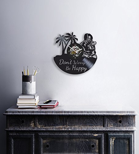 Reggae King Bob, Vinyl Clock, Wall Decor, Reggae Music, Songs, Fan Club, Home Art Decoration, Handmade Modern Art, Gift Idea For Man And Woman, Vintage Vinyl Record, Home Decor #TOP1