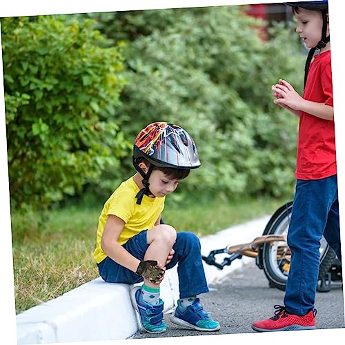 USHOBE 1 Par luvas esportivas meio dedo luvas de couro infantil tempo luvas para crianças luvas espo