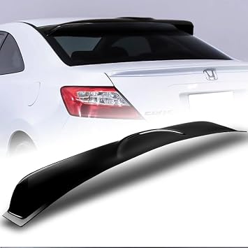 Rear Window Roof Spoiler Compatible with 2006-2011 Honda Civic Coupe/2DR Only, ABS Rear Window Roof Visor Spoiler Wing, 2007 2008 2009 2010