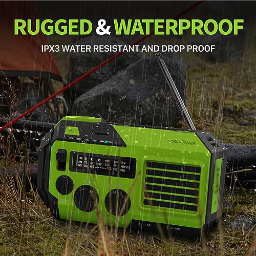 image for FosPower Emergency Weather Radio (Model A6) NOAA/AM/FM with 19240mWh P