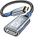 Adattatore Micro HDMI to HDMI, 4K@60Hz Micro HDMI Maschio a HDMI Femmina 3D Tipo D a A Compatibile con Raspberry Pi 5/4, Fotocamera A6300 A6400, HDR e ARC, ODROID, Hero immagine